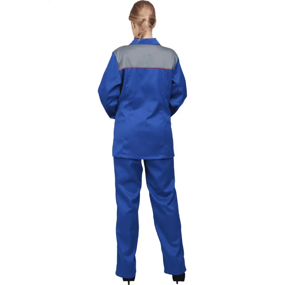 Фото 2 Костюм рабочий женский Лада цвет васильковый/серый размер 96-100 рост 170-176 см Фото 2 Костюм рабочий женский Лада цвет васильковый/серый размер 96-100 рост 170-176 см