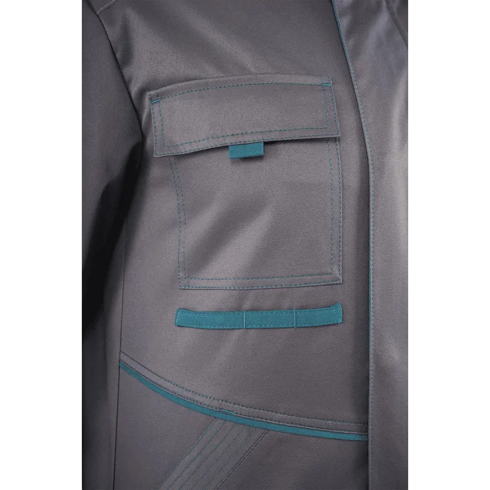 Фото 3 Костюм рабочий Галактика цвет серый/бирюза размер 112-116 рост 170-176 см Фото 3 Костюм рабочий Галактика цвет серый/бирюза размер 112-116 рост 170-176 см