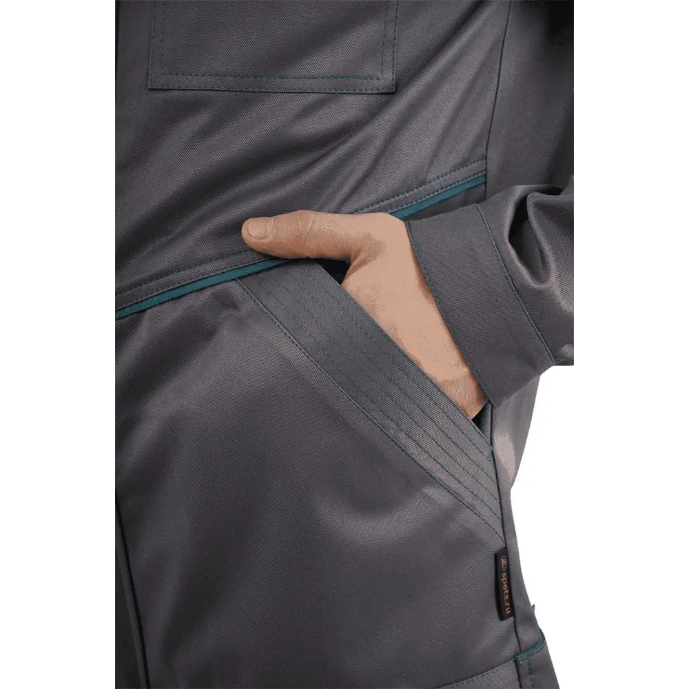 Фото 4 Костюм рабочий Галактика цвет серый/бирюза размер 112-116 рост 170-176 см Фото 4 Костюм рабочий Галактика цвет серый/бирюза размер 112-116 рост 170-176 см