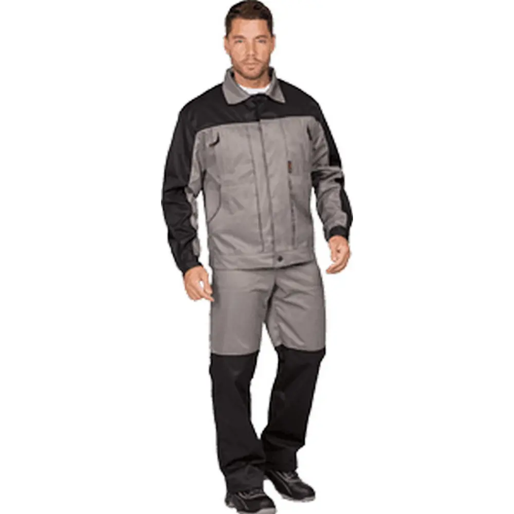 Фото Костюм рабочий Караван цвет серый/черный размер 104-108 рост 182-188 см Фото Костюм рабочий Караван цвет серый/черный размер 104-108 рост 182-188 см