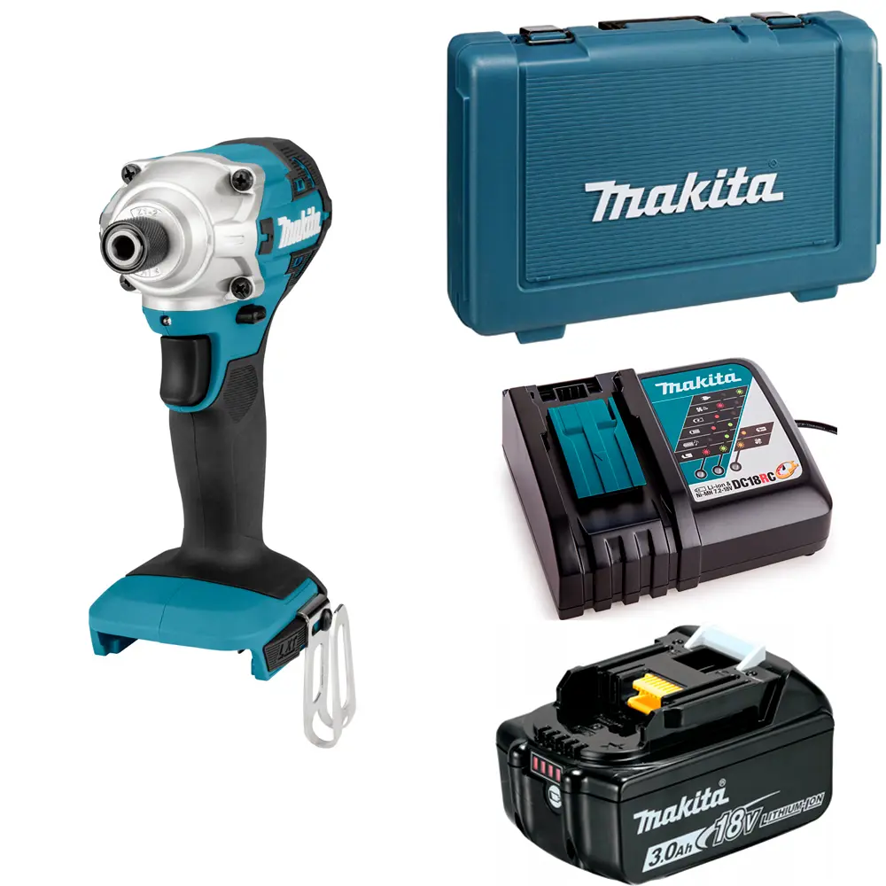 Фото Винтоверт ударный аккумуляторный Makita DTD156RF 18В LXT 155Нм Фото Винтоверт ударный аккумуляторный Makita DTD156RF 18В LXT 155Нм