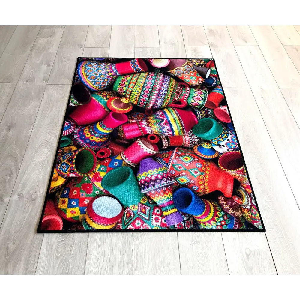 Фото Коврик Розетта Дижитал на хлопковой основе Cleopatra 100x150/601131-1001 кувшины Фото Коврик Розетта Дижитал на хлопковой основе Cleopatra 100x150/601131-1001 кувшины