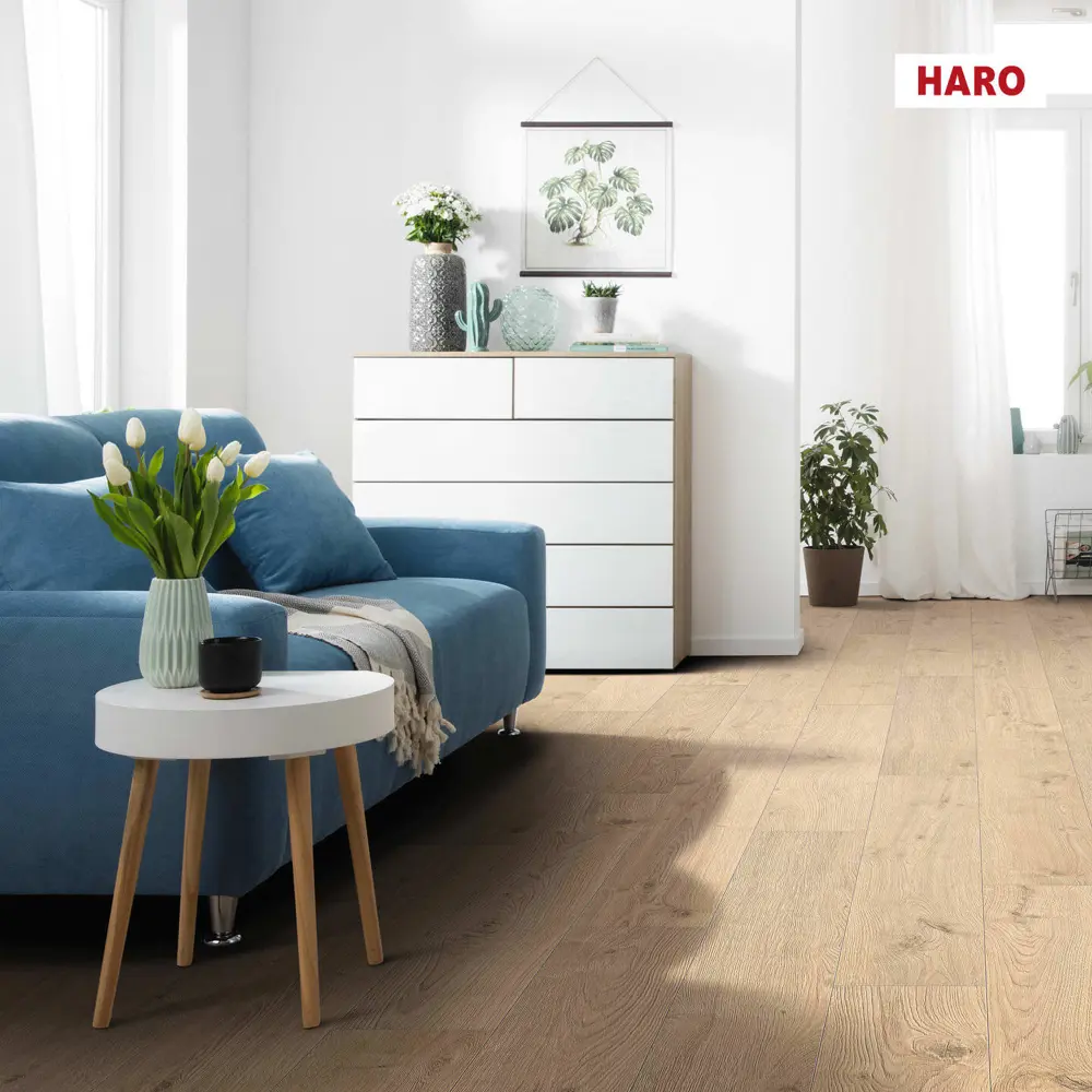Фото Ламинат Haro Дуб Портлэнд Пуро 32 класс толщина 8 мм с фаской 1.98 м² Фото Ламинат Haro Дуб Портлэнд Пуро 32 класс толщина 8 мм с фаской 1.98 м²