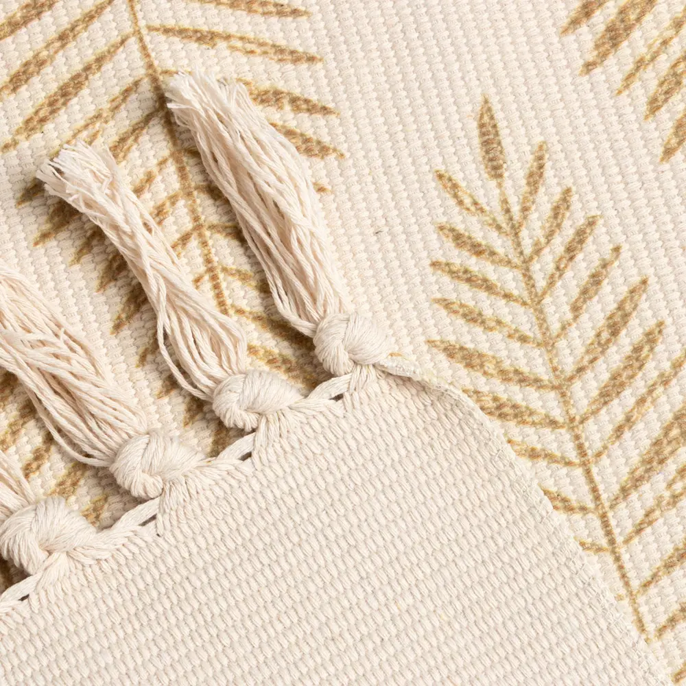 Фото 4 Коврик Этель "Перья" 7088739 50% хлопок 50% п/э 60x90 см