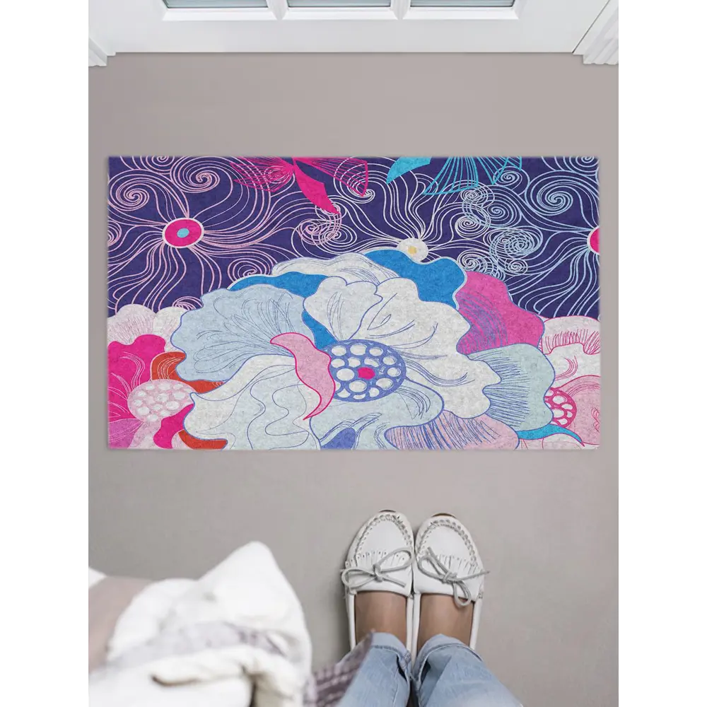 Фото Коврик грязезащитный Joyarty door_29828 45x75 см войлок