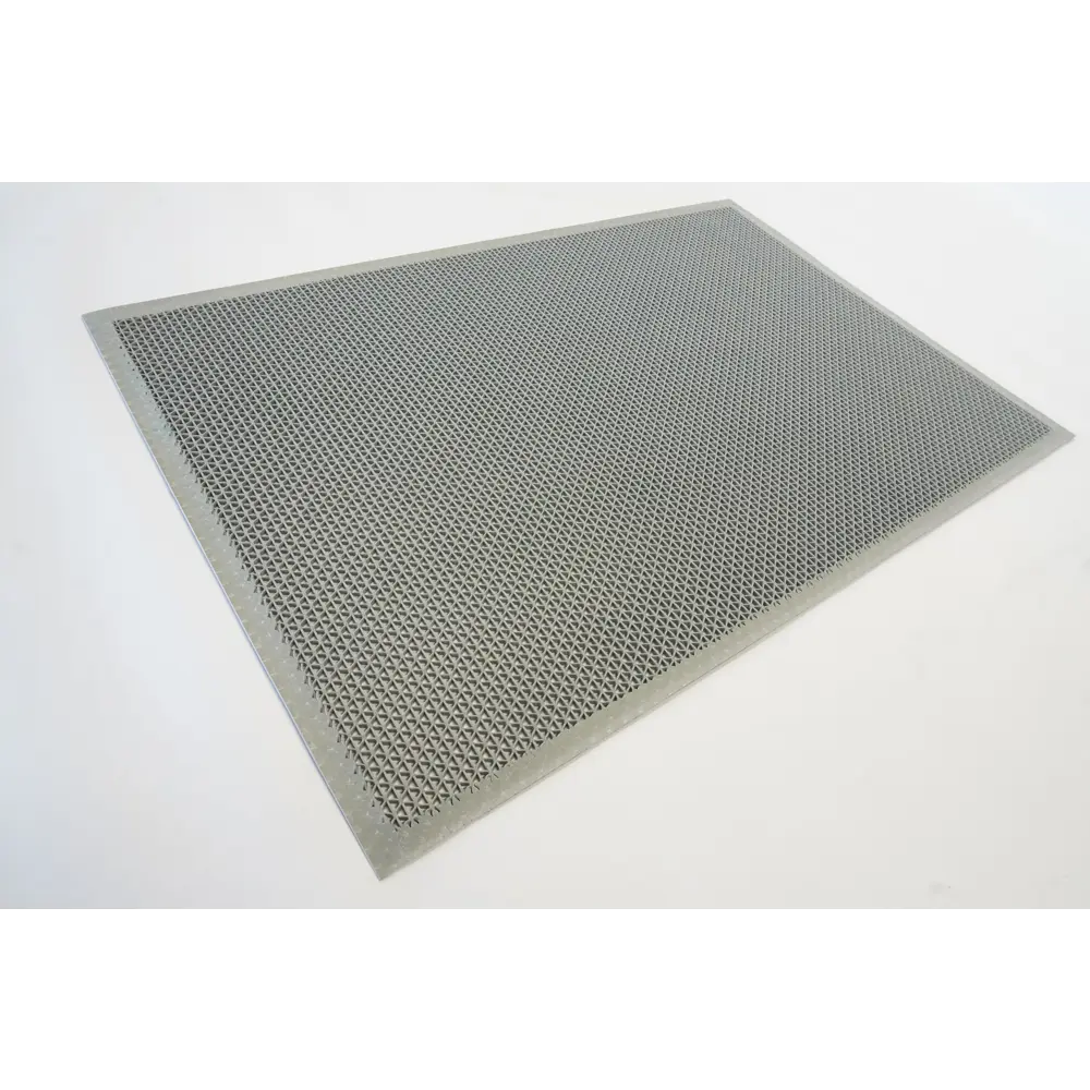 Фото Коврик грязезащитный Зиг-Заг Твист со сквозными ячейками 60x90 см цвет серый Фото Коврик грязезащитный Зиг-Заг Твист со сквозными ячейками 60x90 см цвет серый