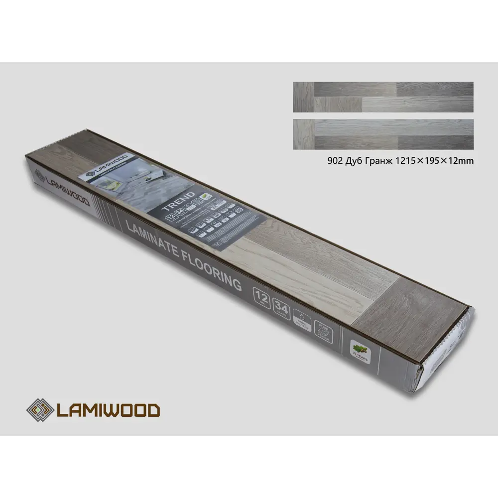 Фото 4 Ламинат Lamiwood Дуб Гранж 34 класс толщина 12 мм с фаской 1.66 м² Фото 4 Ламинат Lamiwood Дуб Гранж 34 класс толщина 12 мм с фаской 1.66 м²