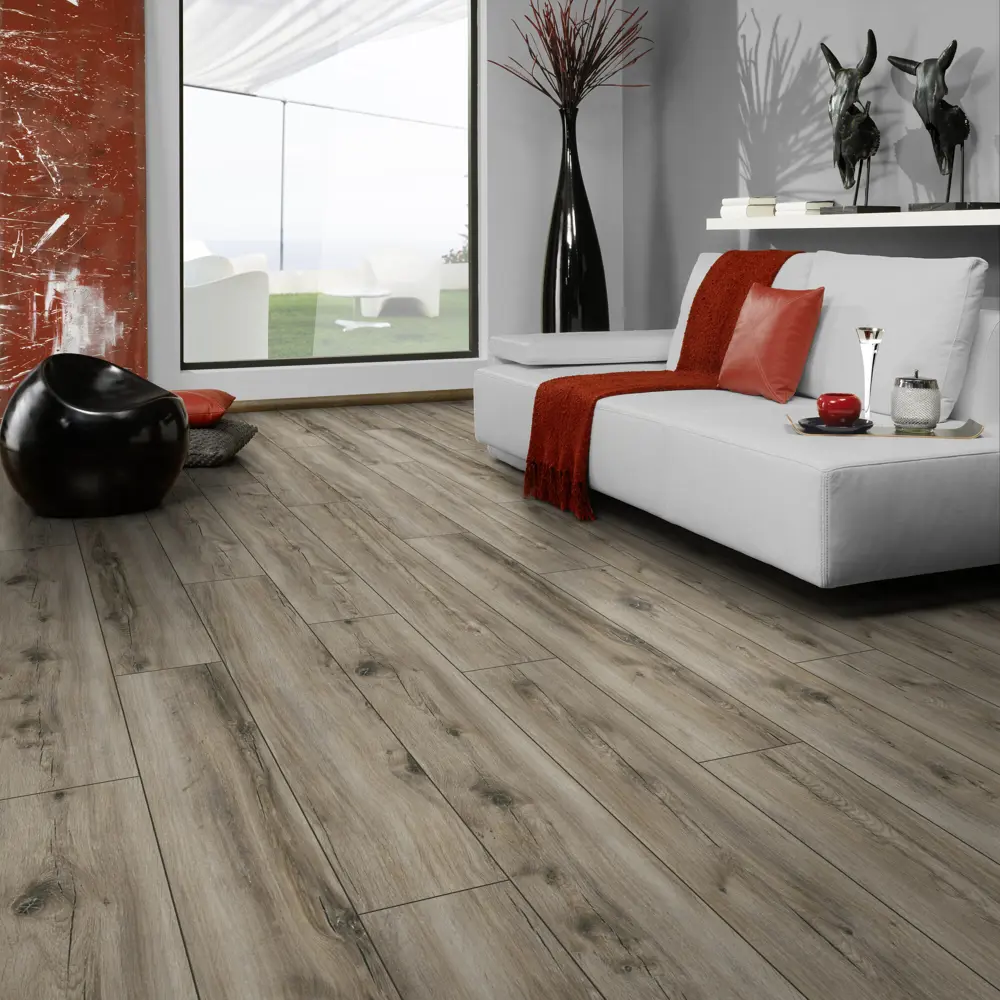 Фото 2 Ламинат Kronotex Aqua Дуб Небраска P1209 33 класс толщина 12 мм с фаской 1.32 м², цена за упаковку Фото 2 Ламинат Kronotex Aqua Дуб Небраска P1209 33 класс толщина 12 мм с фаской 1.32 м², цена за упаковку
