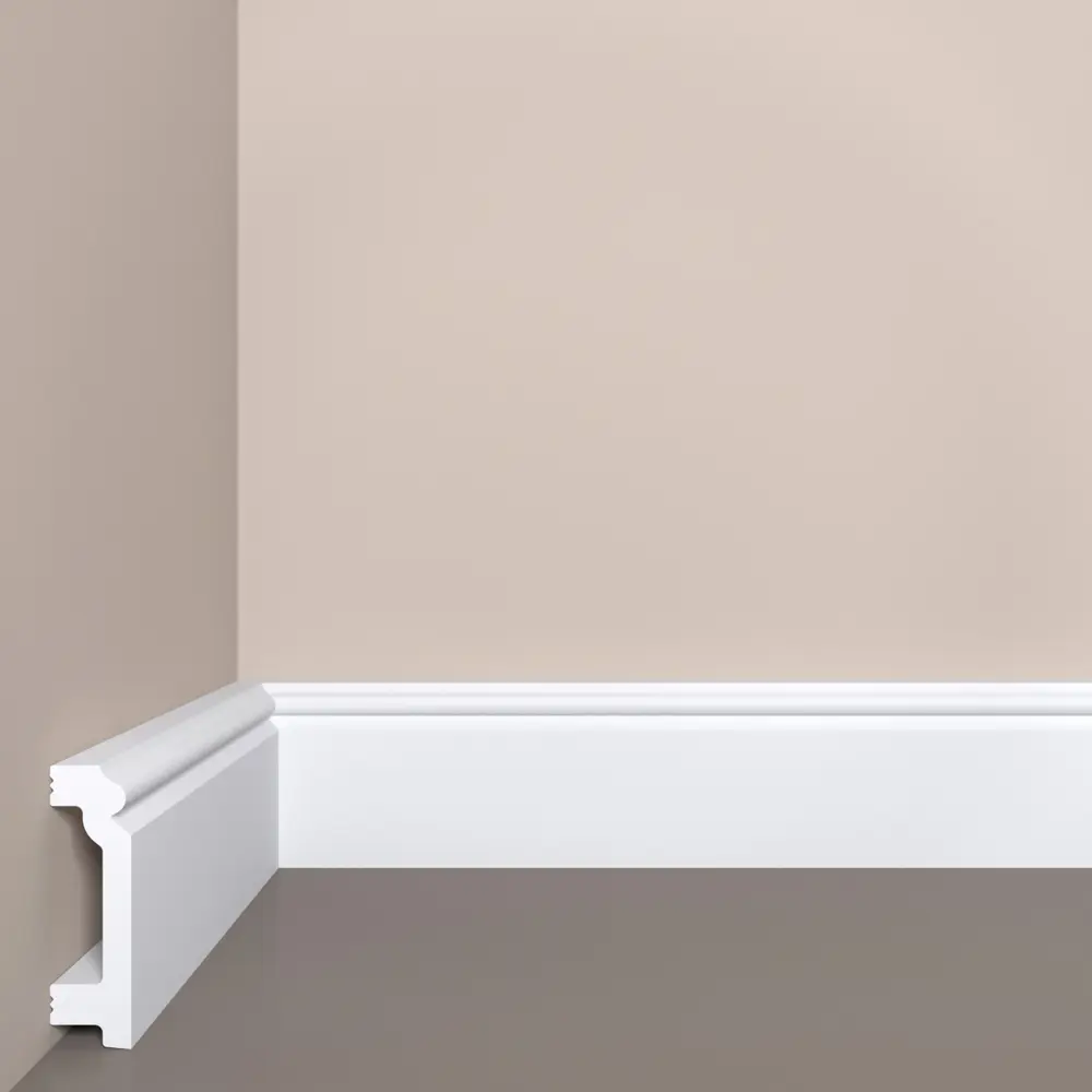 Фото Плинтус Bello Deco 70x2000x20мм 1шт белый Фото Плинтус Bello Deco 70x2000x20мм 1шт белый