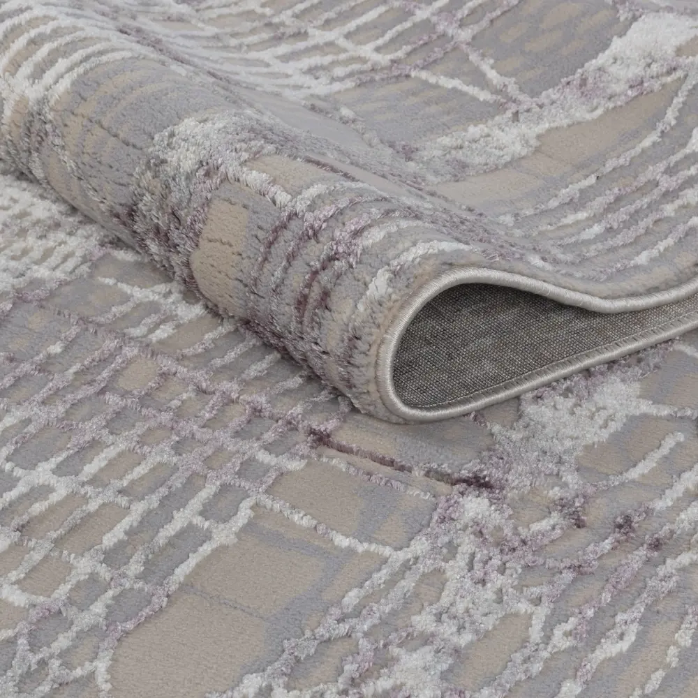 Фото 2 Ковер Ozkaplan Milana 0A073A Beige-D.Lila 200x400 см Фото 2 Ковер Ozkaplan Milana 0A073A Beige-D.Lila 200x400 см