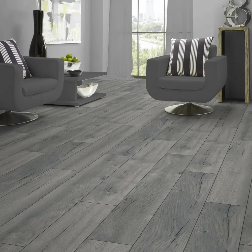 Фото 3 Ламинат Kronotex Exquisit Дуб серый Петерсон D4765E 32 класс толщина 8 мм с фаской 2.131 м², цена за упаковку