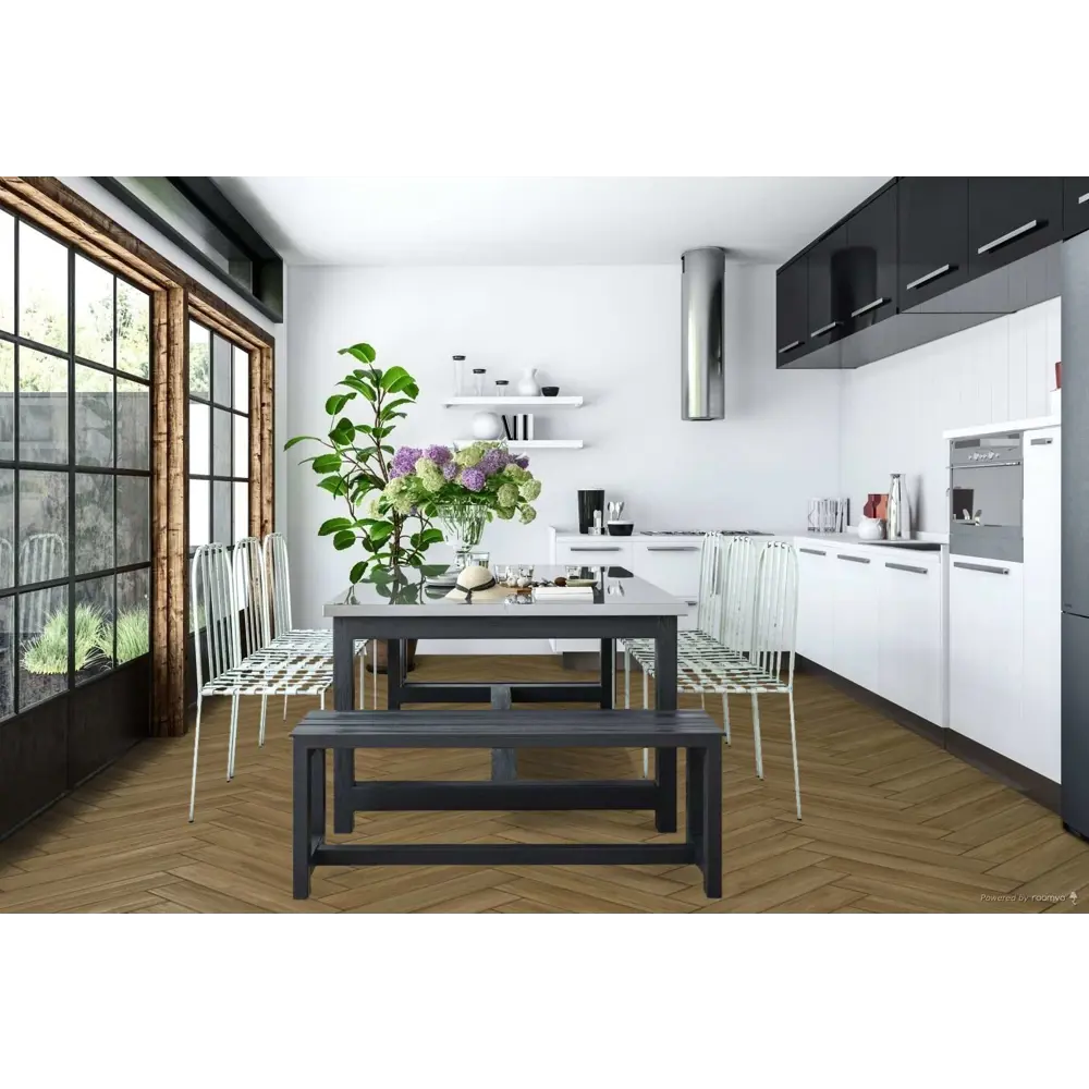 Фото 3 SPC плитка TheFloor Herringbone Calm Oak 42 класс толщина 6 мм 1.752 м², цена за упаковку Фото 3 SPC плитка TheFloor Herringbone Calm Oak 42 класс толщина 6 мм 1.752 м², цена за упаковку