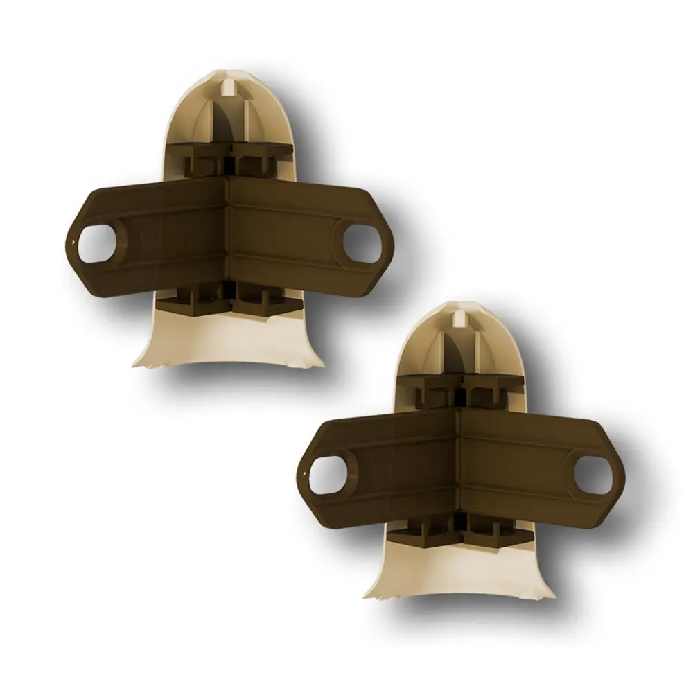 Фото 2 Плинтус напольный Ideal ПВХ ясень белый 55x22x2200 мм 10 шт.