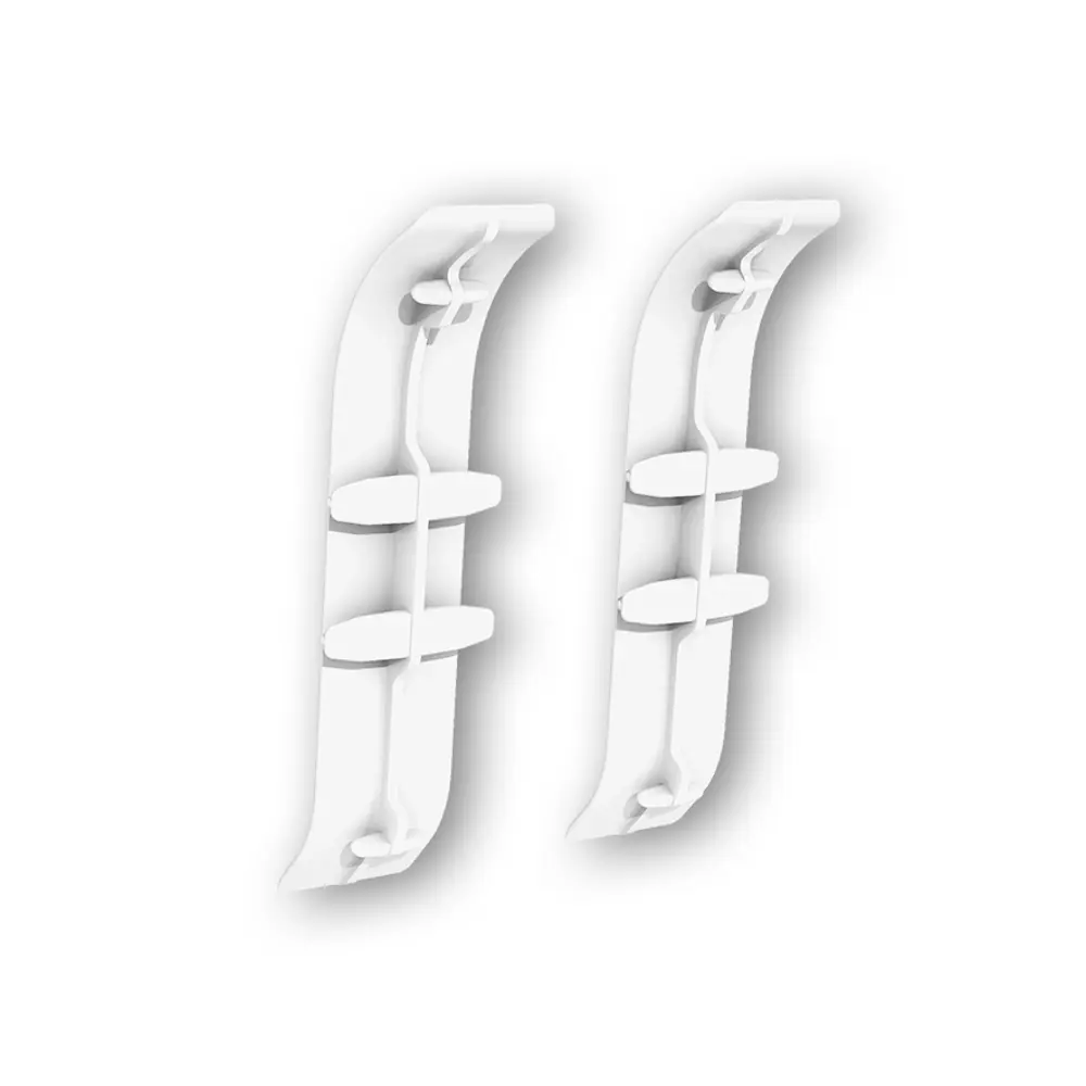 Фото 2 Соединитель для плинтуса Идеал Классик 252 Ясень белый 55 мм 10 шт.