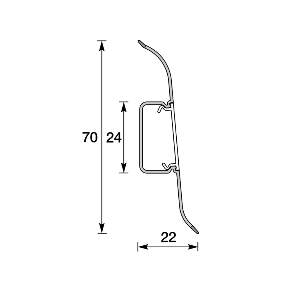 Фото 3 Плинтус напольный Идеал Классик с центральной планкой Сосна светлая 2200x22x70 мм Фото 3 Плинтус напольный Идеал Классик с центральной планкой Сосна светлая 2200x22x70 мм