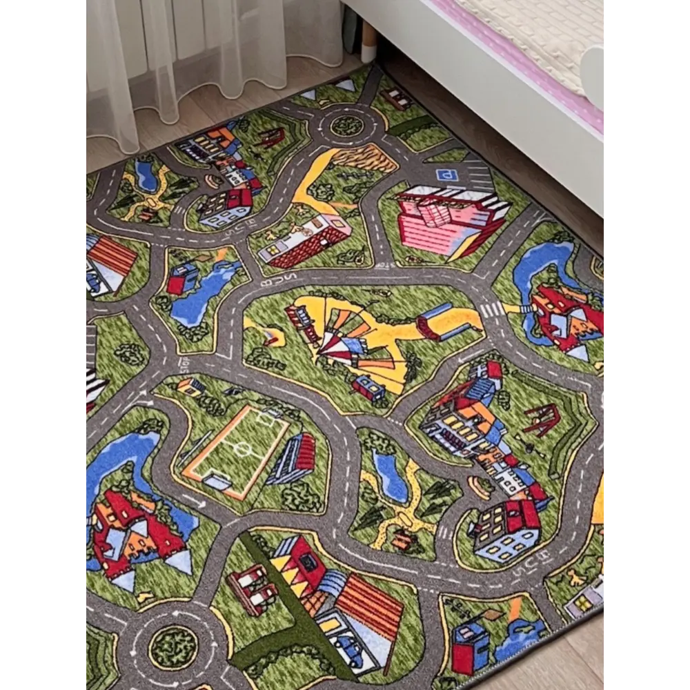 Фото 5 Ковер Avalon Carpet Детский городок полиамид 80x400см зеленый Фото 5 Ковер Avalon Carpet Детский городок полиамид 80x400см зеленый