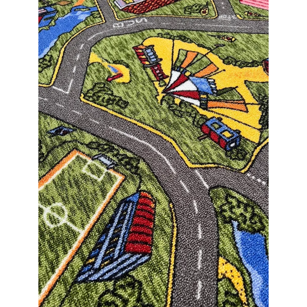 Фото 4 Ковер Avalon Carpet Детский городок полиамид 80x400см зеленый Фото 4 Ковер Avalon Carpet Детский городок полиамид 80x400см зеленый
