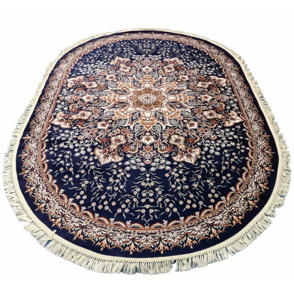 Фото Ковер Merinos овал 200x285 см полипропилен ISFAHAN цвет синий Фото Ковер Merinos овал 200x285 см полипропилен ISFAHAN цвет синий