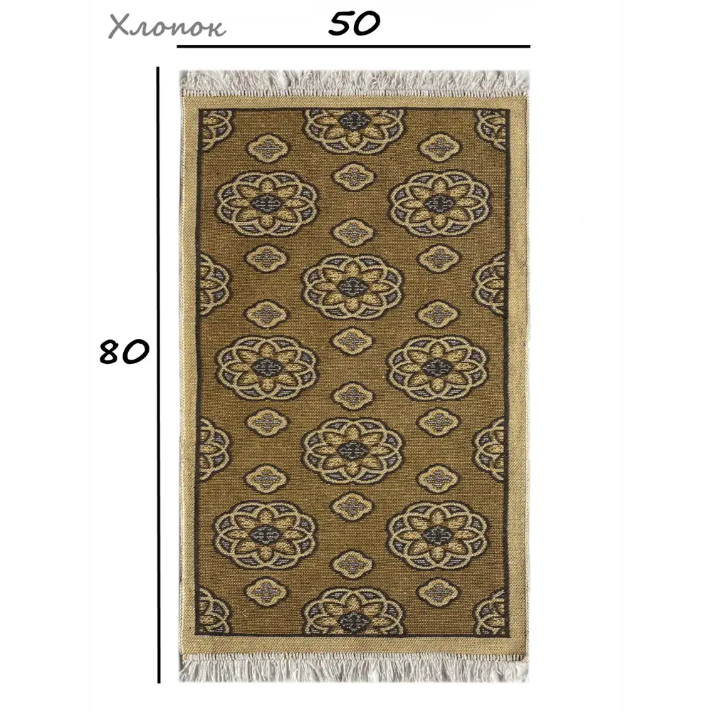Фото Коврик декоративный L'Cadesi Kilim Usak UK1278 Хлопок 50x80 см цвет серый-бежевый Фото Коврик декоративный L'Cadesi Kilim Usak UK1278 Хлопок 50x80 см цвет серый-бежевый