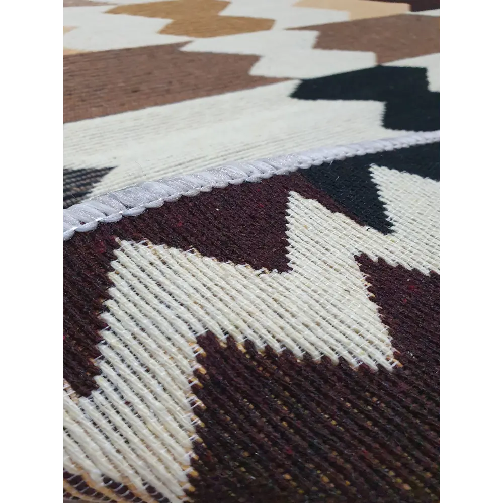Фото 2 Коврик декоративный L'Cadesi Kilim Gold U57331 Хлопок 60x120 см цвет коричневый-бежевый