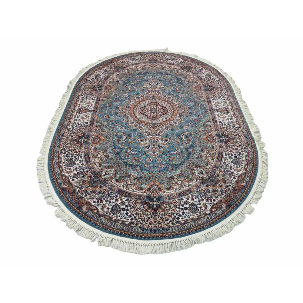 Фото Ковер Carpetdom SHAHREZA Овал 200x285 см полипропилен цвет синий Фото Ковер Carpetdom SHAHREZA Овал 200x285 см полипропилен цвет синий