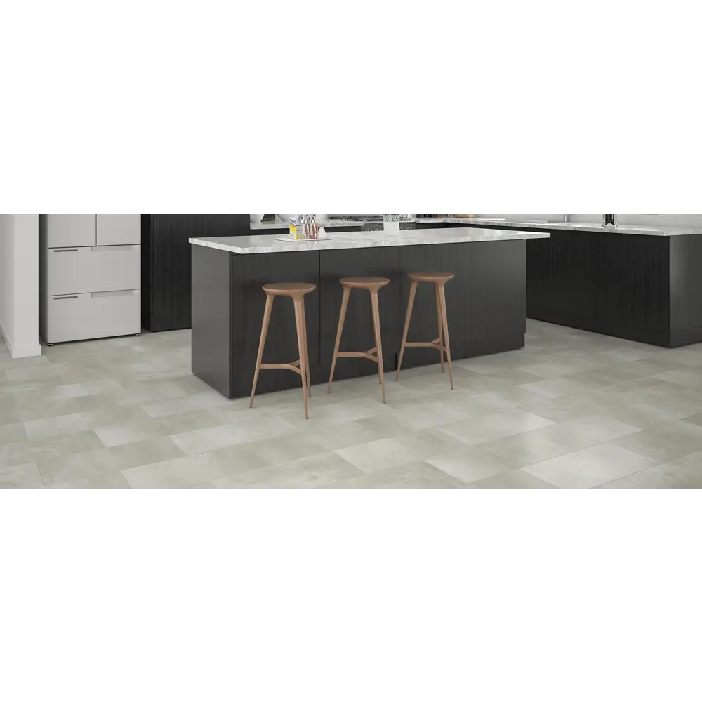 Фото 5 SPC плитка FirmFit Tiles Бетон Серый 34 класс толщина 5 мм 2.34 м², цена за упаковку Фото 5 SPC плитка FirmFit Tiles Бетон Серый 34 класс толщина 5 мм 2.34 м², цена за упаковку