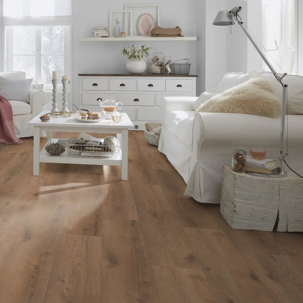 Фото 2 Ламинат Wineo 500 wood L V4 Дуб Осло Коричневый 32 класс толщина 8 мм с фаской 2.69 м², цена за упаковку Фото 2 Ламинат Wineo 500 wood L V4 Дуб Осло Коричневый 32 класс толщина 8 мм с фаской 2.69 м², цена за упаковку