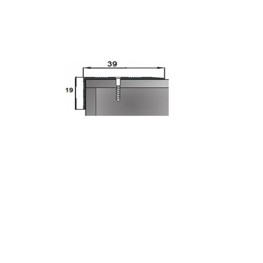 Фото 2 Порог-угол Трибатрон 39x19x1500 мм бронзовый антик Фото 2 Порог-угол Трибатрон 39x19x1500 мм бронзовый антик