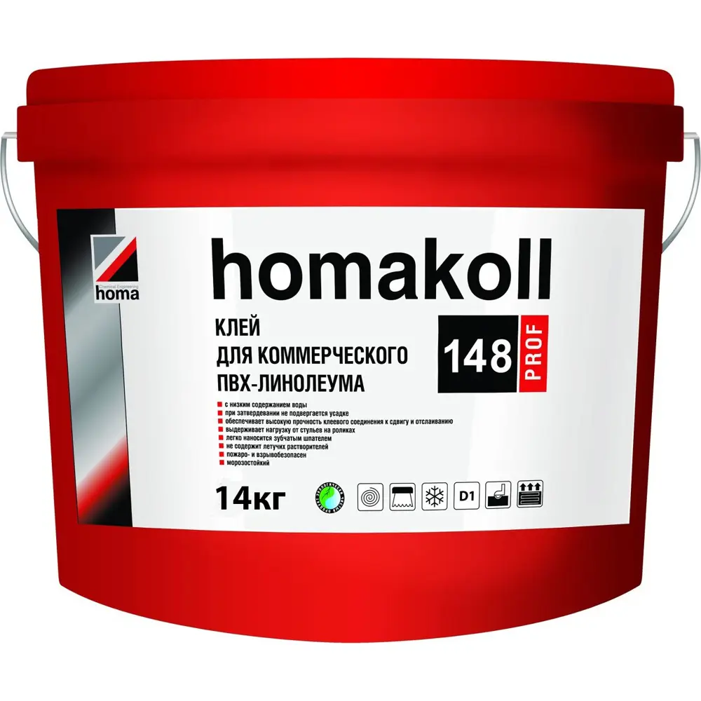 Фото Клей для ПВХ-линолеум Homakoll 148 Prof 82043358 14 кг 82043358 Фото Клей для ПВХ-линолеум Homakoll 148 Prof 82043358 14 кг 82043358