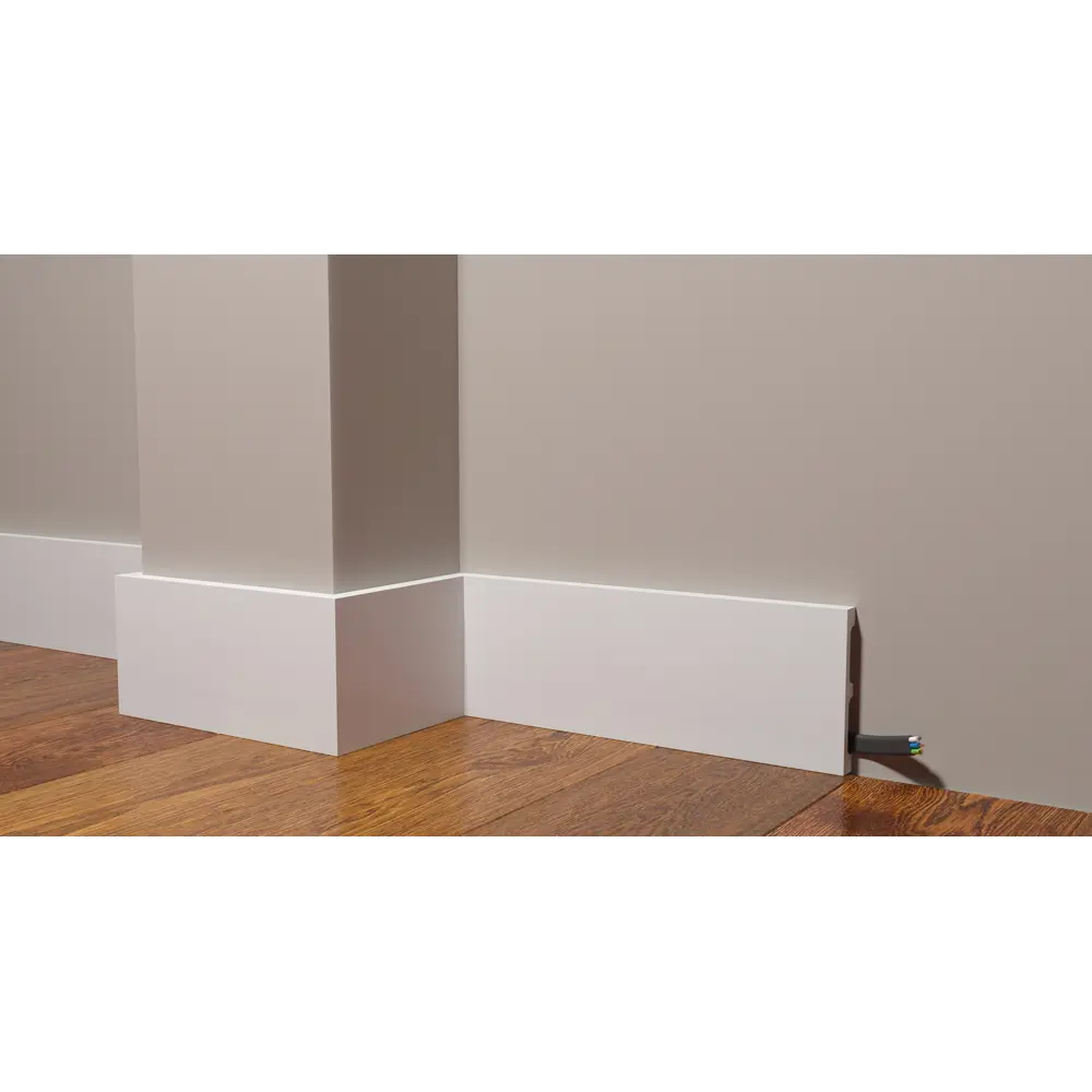 Фото Плинтус напольный ударопрочный влагостойкий под покраску Decor-Dizayn DD709 100x13x2000мм Фото Плинтус напольный ударопрочный влагостойкий под покраску Decor-Dizayn DD709 100x13x2000мм