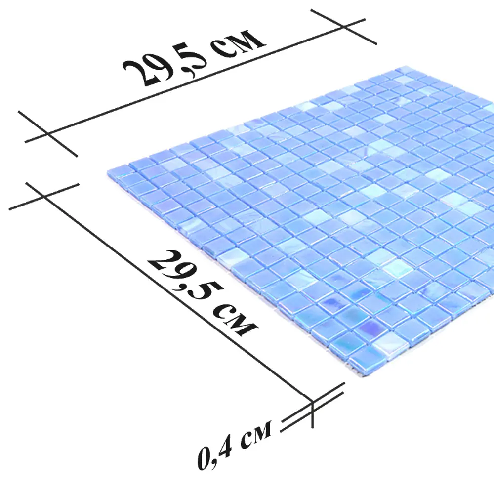 Фото 9 Мозаика Alma Цвета 15 мм Flicker NB319 стекло 30x30 см