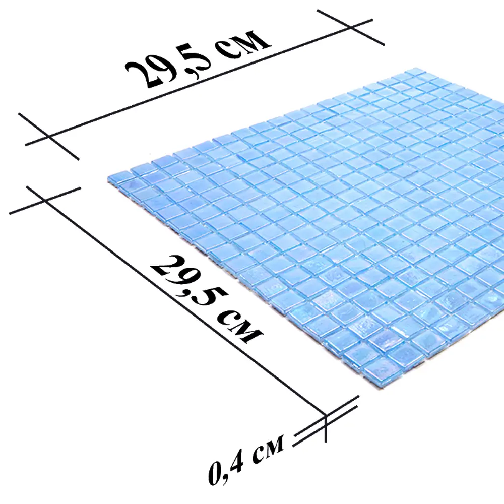 Фото 9 Мозаика Alma Цвета 15 мм Flicker NB-BL554 стекло 29.5x29.5 см