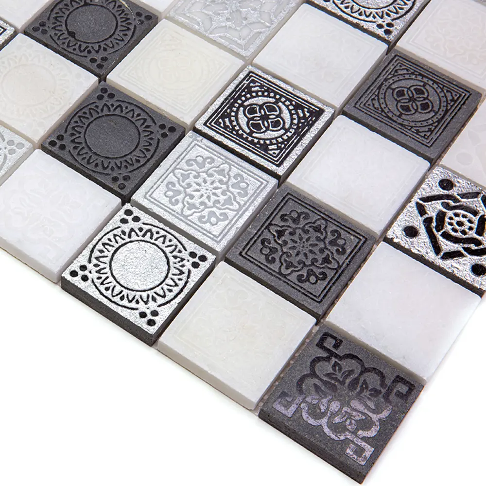 Фото 4 Мозаика Skalini Dynasty DNY-6 мрамор 30x30 см Фото 4 Мозаика Skalini Dynasty DNY-6 мрамор 30x30 см