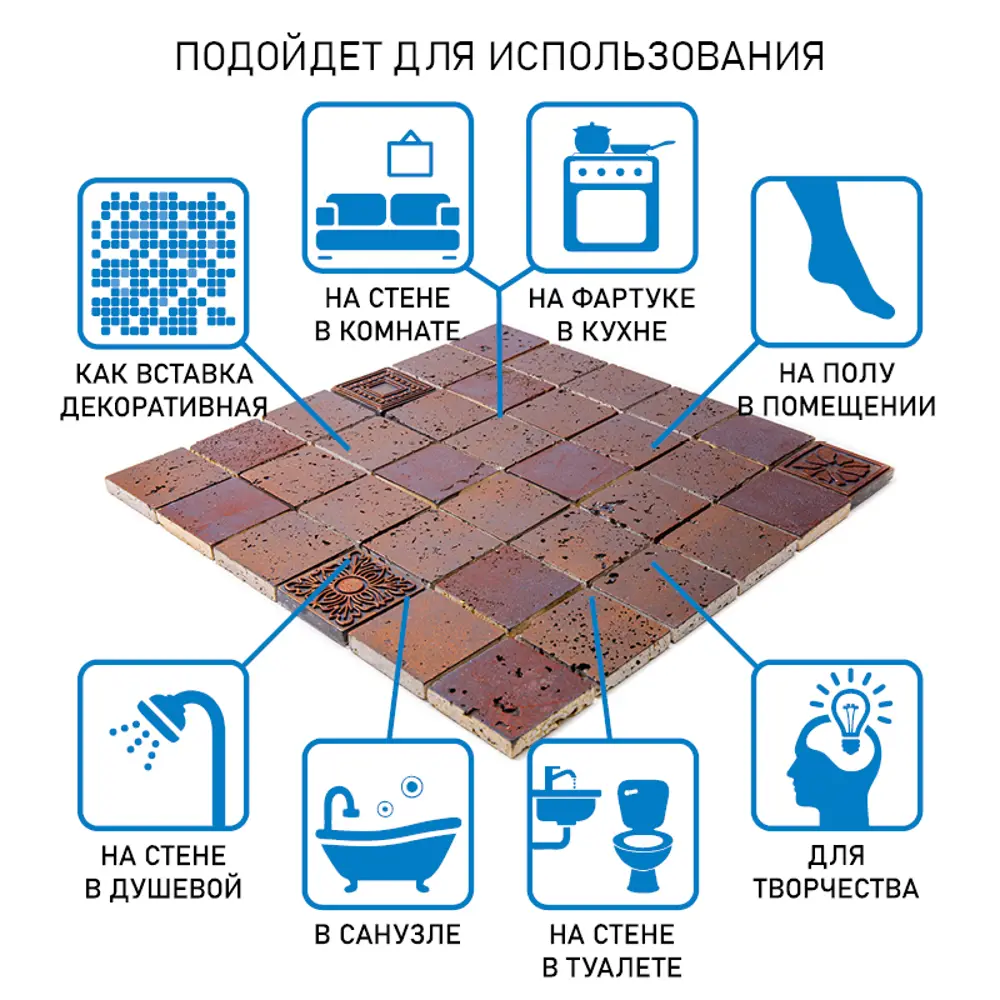Фото 8 Мозаика Skalini Mixes RBZ-3B комбинированный 30.5x30.5 см Фото 8 Мозаика Skalini Mixes RBZ-3B комбинированный 30.5x30.5 см