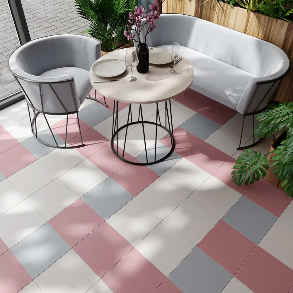 Фото Керамический гранит Kerama Marazzi Гармония розовый 30x30см, цена за упаковку Фото Керамический гранит Kerama Marazzi Гармония розовый 30x30см, цена за упаковку