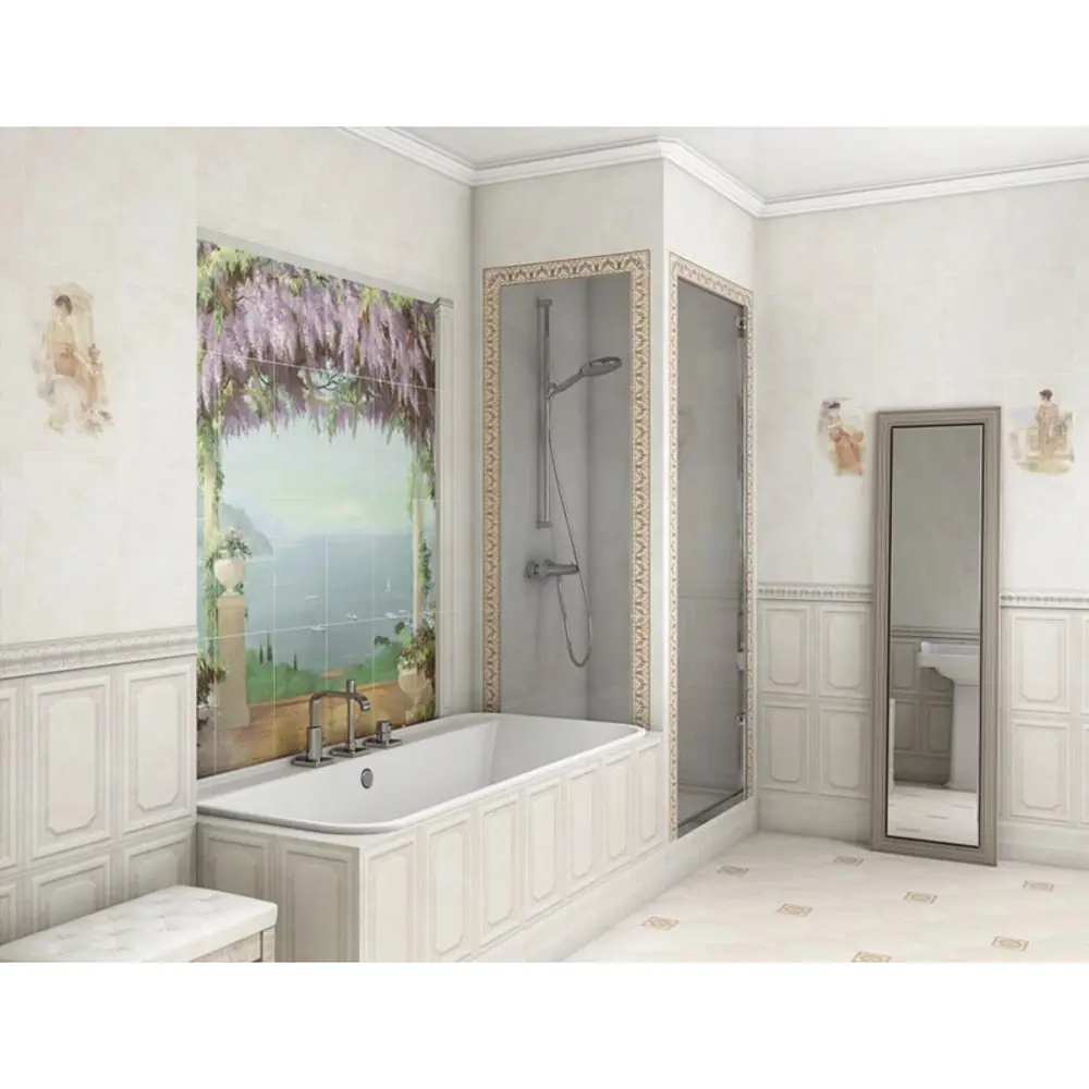 Фото Бордюр Kerama Marazzi Лаурито MP000000711 7.70x25см матовый разноцветный Фото Бордюр Kerama Marazzi Лаурито MP000000711 7.70x25см матовый разноцветный