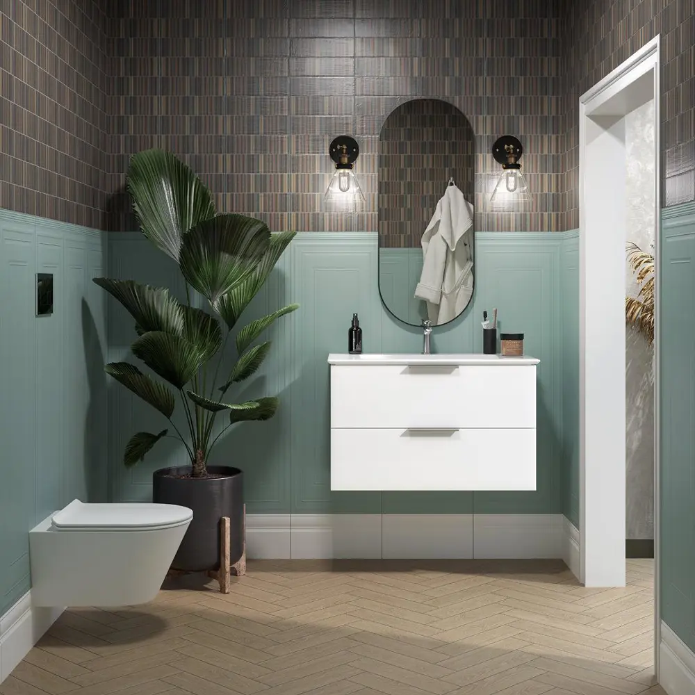 Фото Бордюр Kerama Marazzi Монфорте MP000018267 3.40x40см матовый зеленый