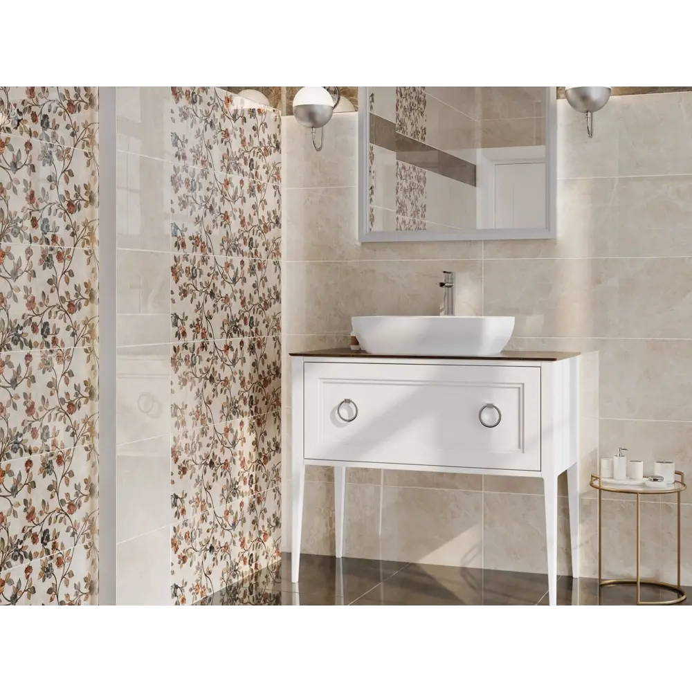 Фото 2 Декор Kerama Marazzi Гран-Виа MP000018215 30x89.50см глянцевый бежевый Фото 2 Декор Kerama Marazzi Гран-Виа MP000018215 30x89.50см глянцевый бежевый