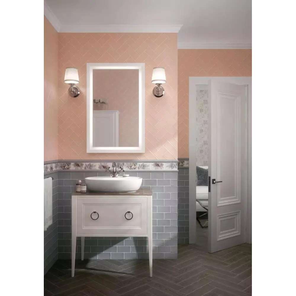 Фото Керамическая плитка Kerama Marazzi Тортона Серый 7.4x15см, цена за упаковку Фото Керамическая плитка Kerama Marazzi Тортона Серый 7.4x15см, цена за упаковку
