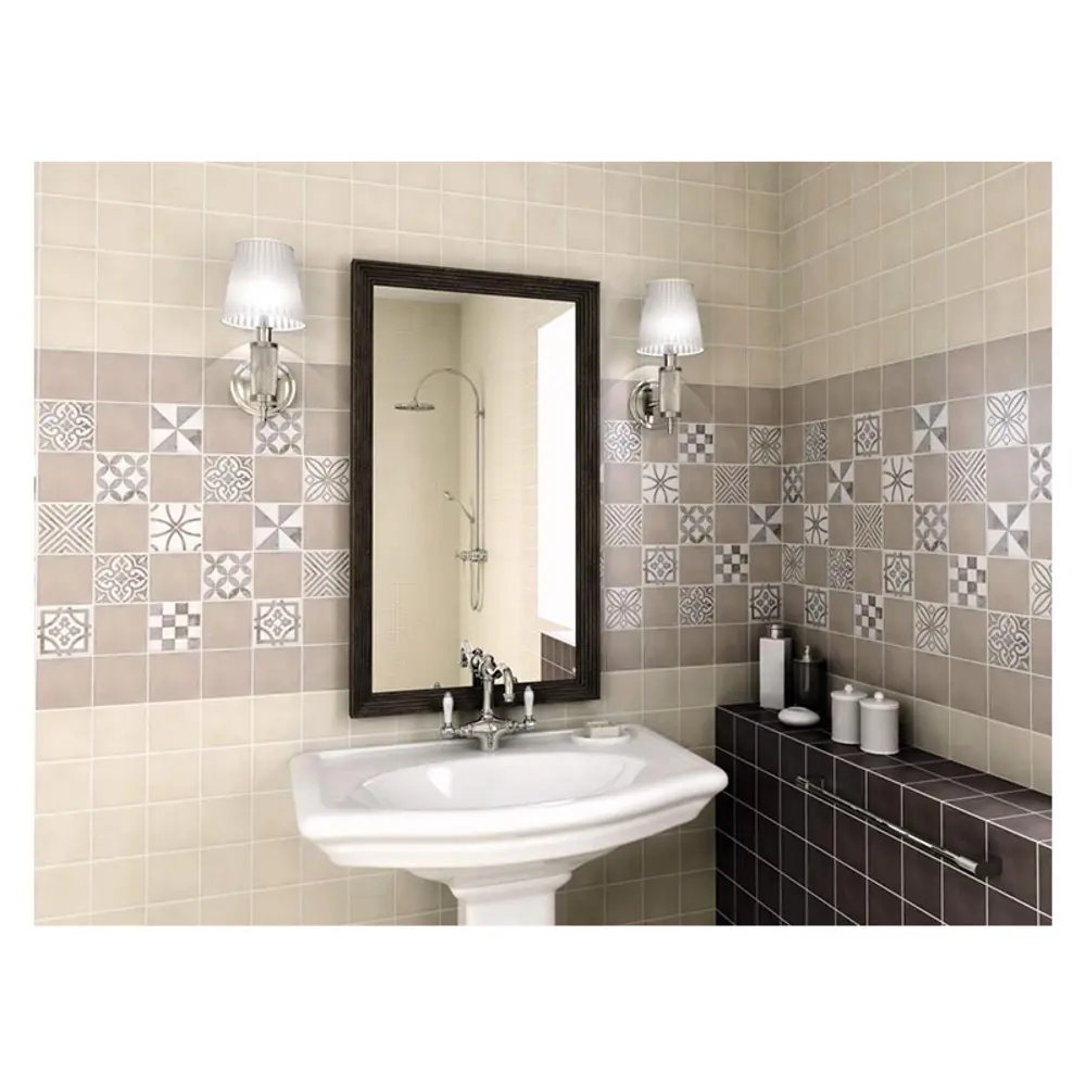 Фото Керамическая вставка Kerama Marazzi Амальфи орнамент Коричневый 3 9.8x9.8см Фото Керамическая вставка Kerama Marazzi Амальфи орнамент Коричневый 3 9.8x9.8см