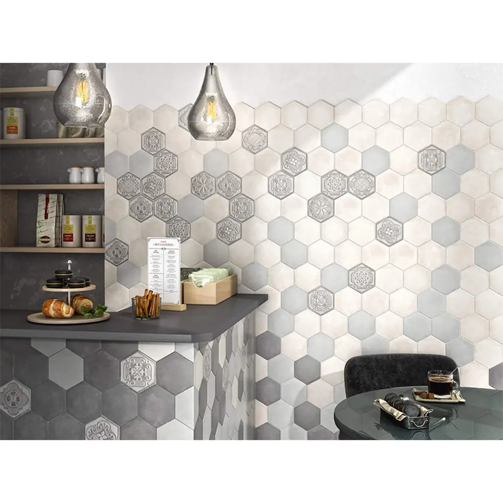 Фото Керамическая вставка Kerama Marazzi Тюрен серый4 12x10.4см Фото Керамическая вставка Kerama Marazzi Тюрен серый4 12x10.4см