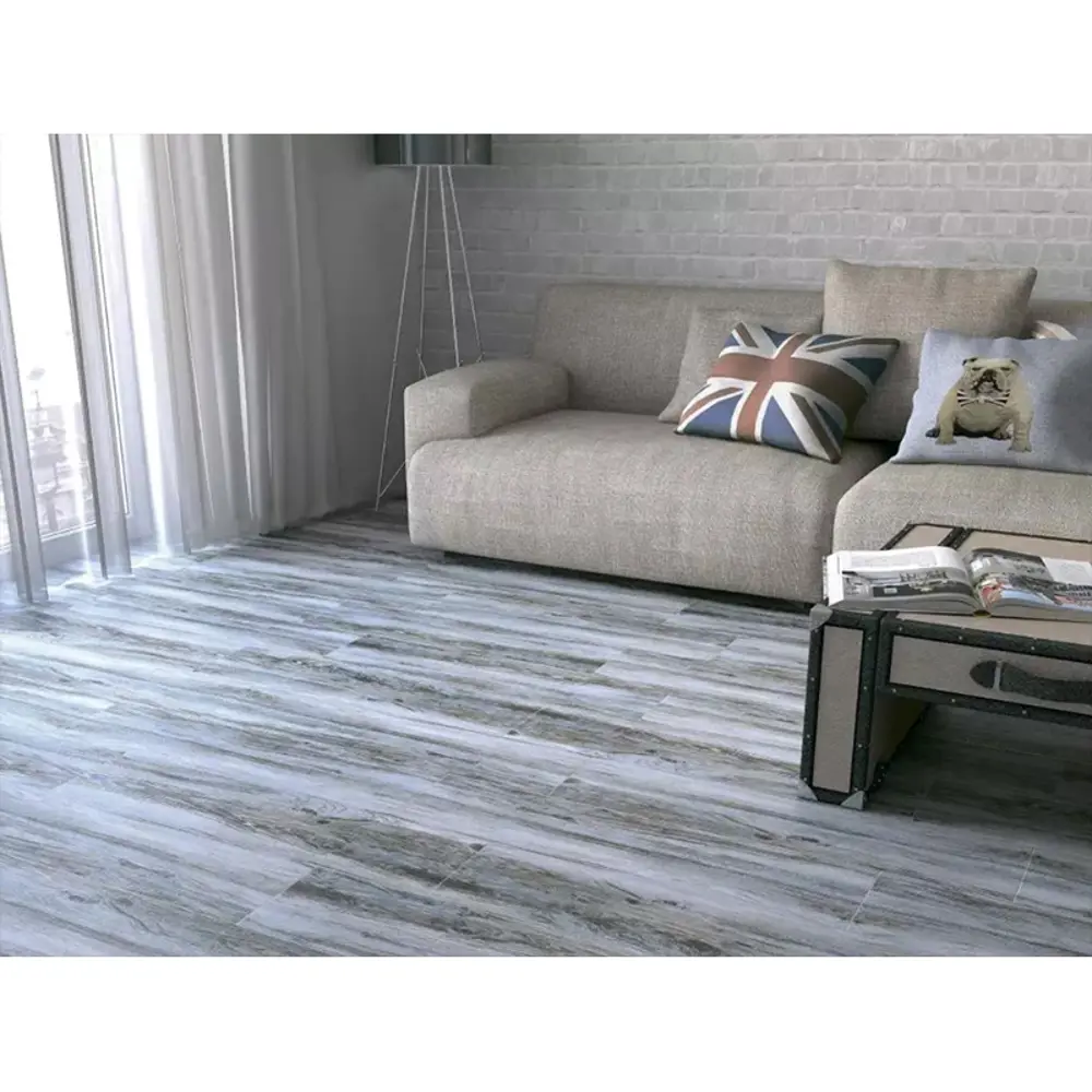 Фото Керамический гранит Kerama Marazzi Дувр серый обрезной 20x80см, цена за упаковку Фото Керамический гранит Kerama Marazzi Дувр серый обрезной 20x80см, цена за упаковку