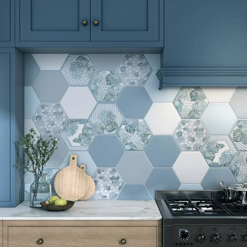 Фото 2 Керамическая плитка Kerama Marazzi Аньет 24006 23.1x20см цвет голубой, цена за упаковку Фото 2 Керамическая плитка Kerama Marazzi Аньет 24006 23.1x20см цвет голубой, цена за упаковку