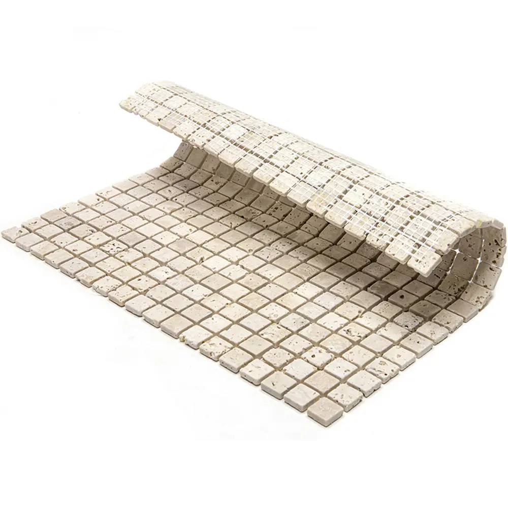 Фото 3 Декоративная мозаика Natural I-Tile 4M090-15T-10-298x298 29.8x29.8см травертин цвет бежевый Фото 3 Декоративная мозаика Natural I-Tile 4M090-15T-10-298x298 29.8x29.8см травертин цвет бежевый