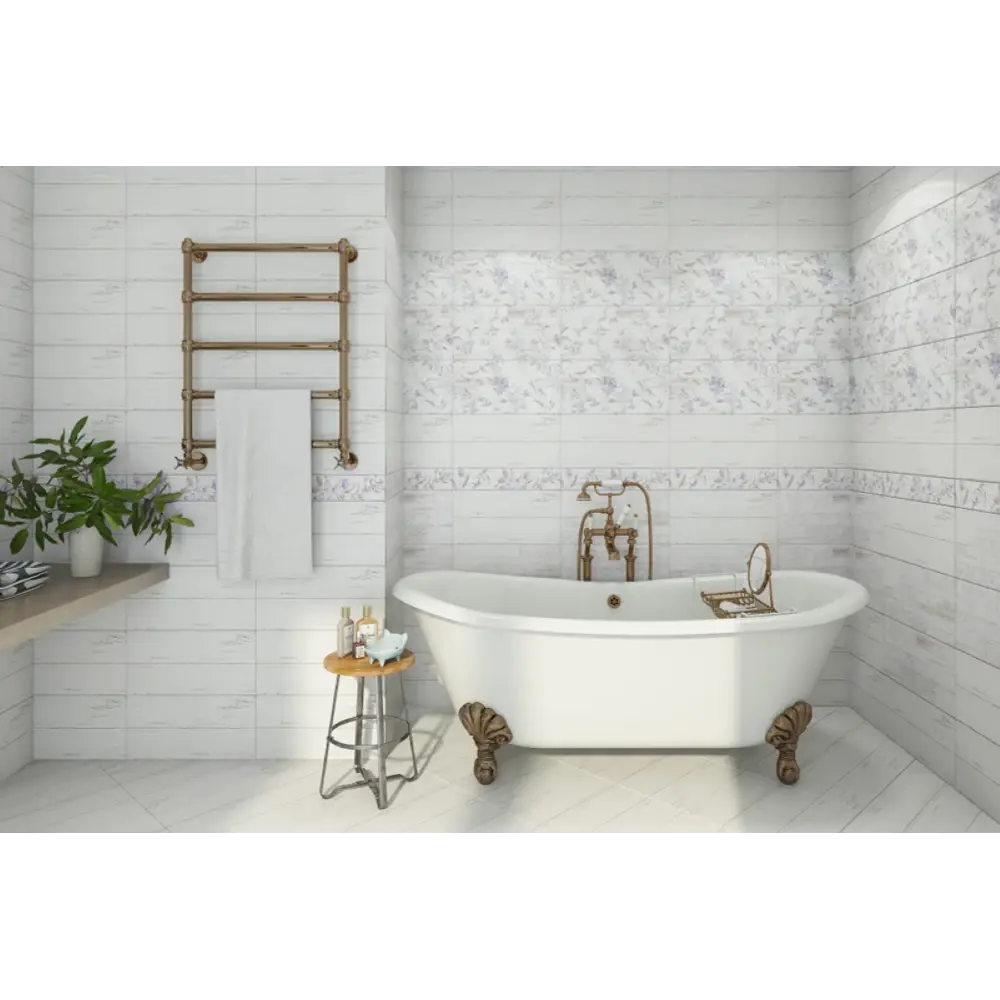Фото 2 Плитка настенная Global Tile San Remo GT14VG 50x25см цвет белый Фото 2 Плитка настенная Global Tile San Remo GT14VG 50x25см цвет белый