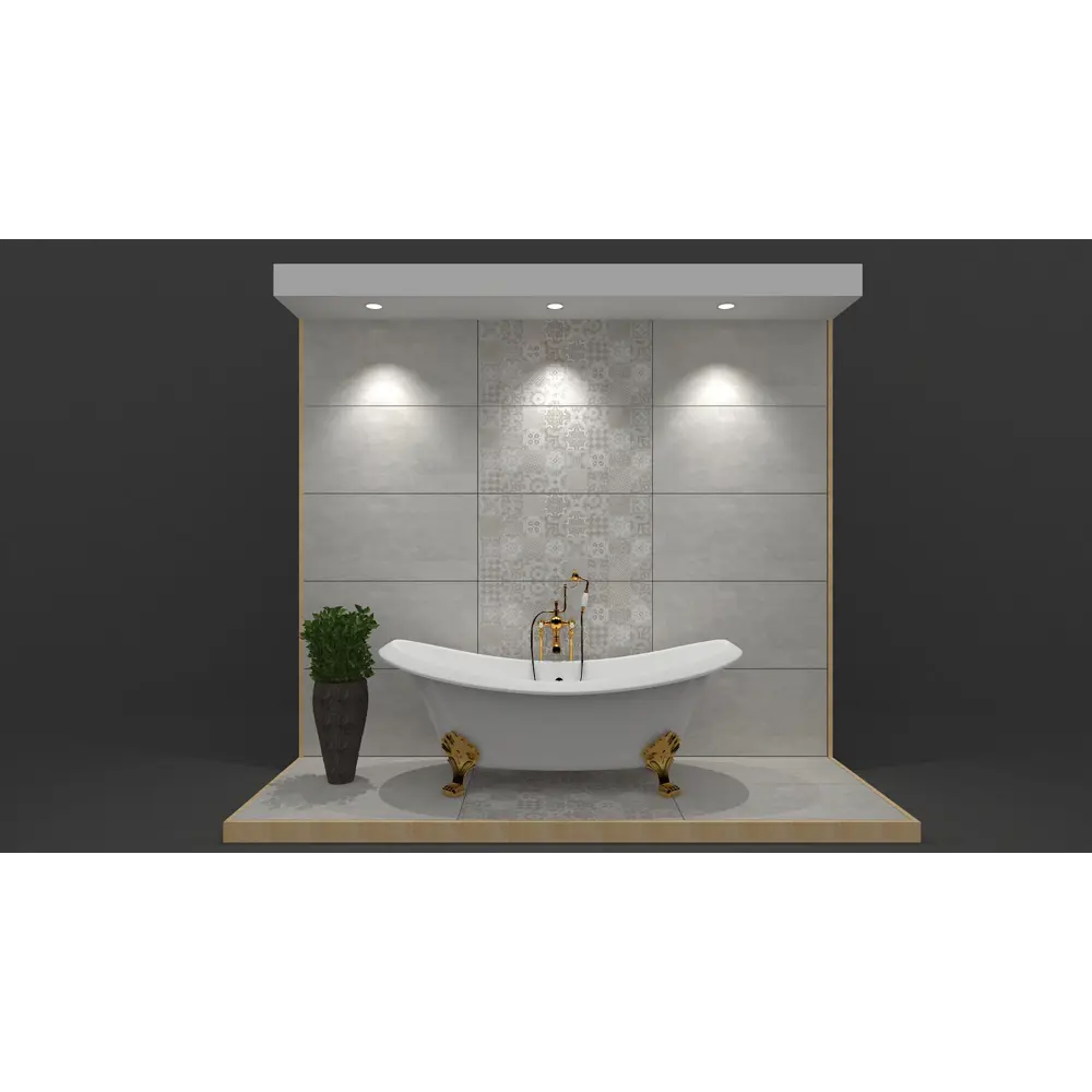 Фото 2 Керамогранит LDecor Modena 60x120см светло-серый матовый Цена за упаковку Фото 2 Керамогранит LDecor Modena 60x120см светло-серый матовый Цена за упаковку