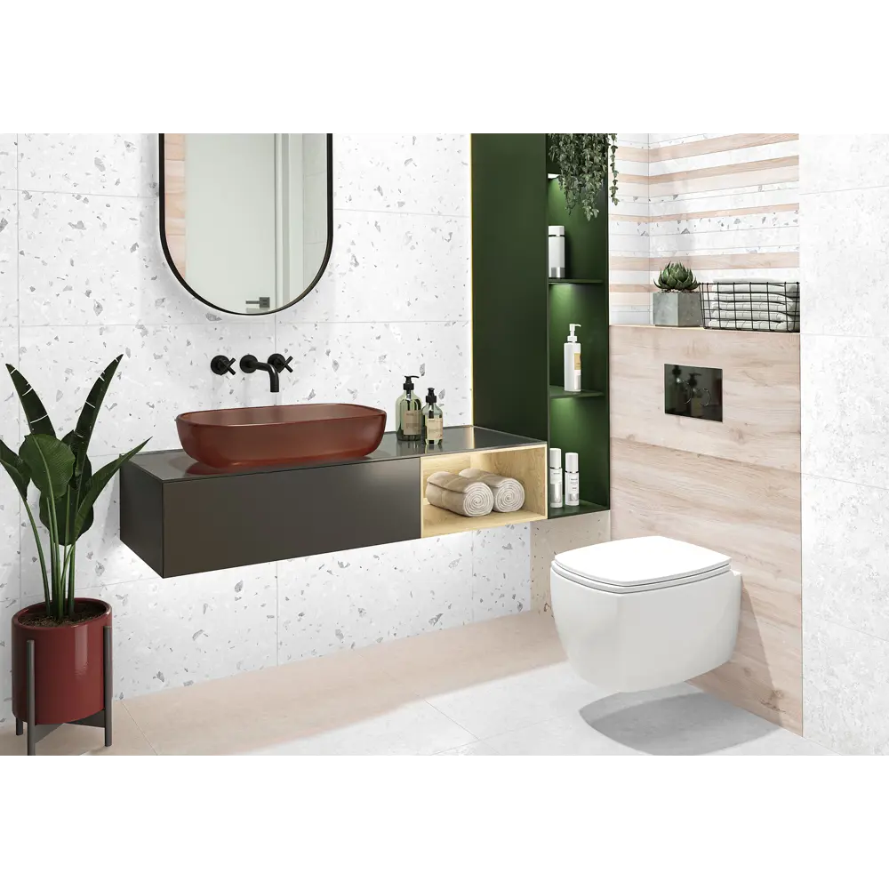 Фото Плитка new trend WT36PLY15 30x60см 1.8 м² цвет светло-серый, цена за упаковку