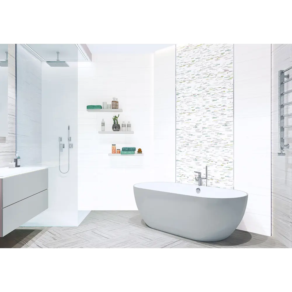 Фото 4 Плитка new trend WT9GEM00 249x500мм 1.49 м² цвет белый, цена за упаковку Фото 4 Плитка new trend WT9GEM00 249x500мм 1.49 м² цвет белый, цена за упаковку