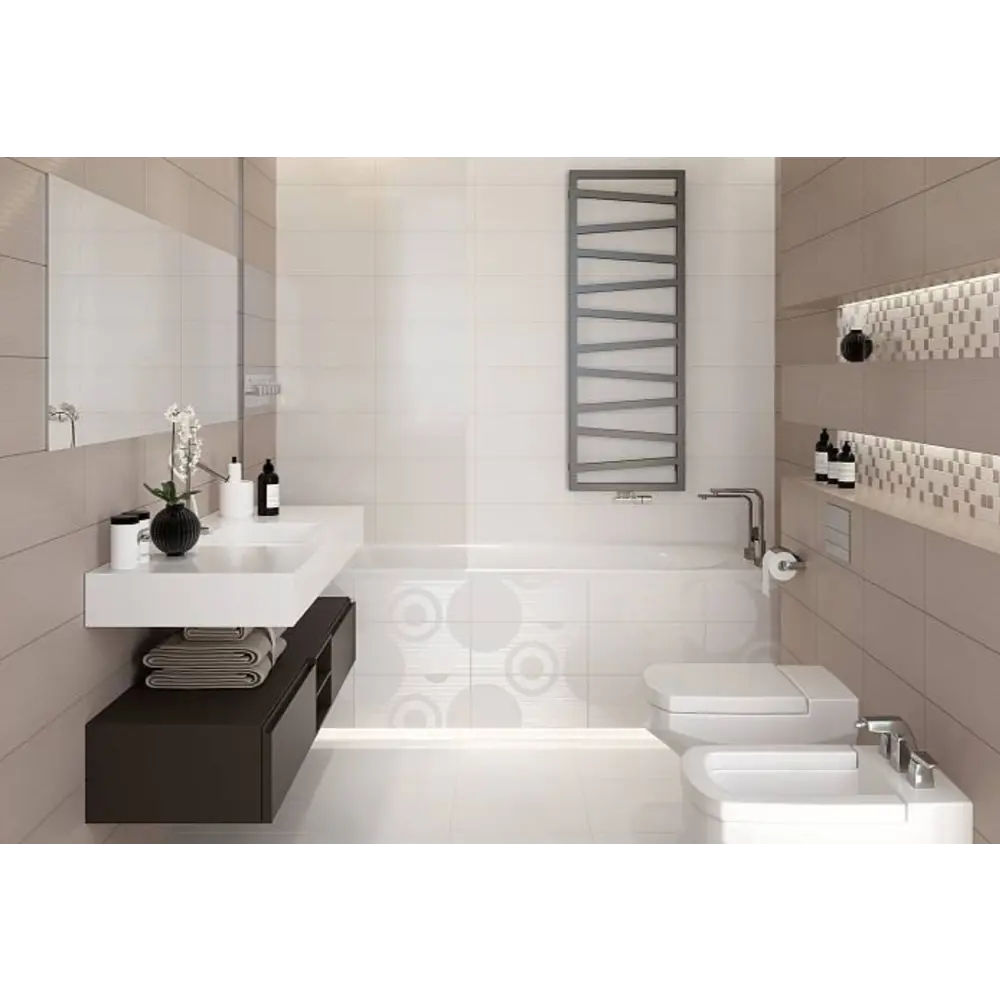 Фото Плитка Cersanit УТ-00015901 20x44см 1.05 м² цвет белый, цена за упаковку Фото Плитка Cersanit УТ-00015901 20x44см 1.05 м² цвет белый, цена за упаковку