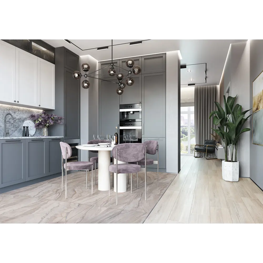 Фото Плитка Alma ceramica GFA57ARC40L 57x57см 1.62 м² цвет бежевый, цена за упаковку Фото Плитка Alma ceramica GFA57ARC40L 57x57см 1.62 м² цвет бежевый, цена за упаковку